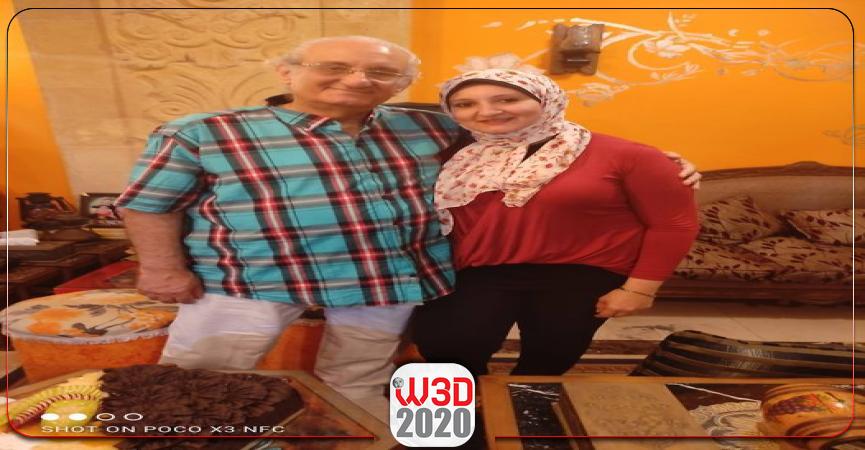 الفنان الراحل أحمد حلاوة وإبنته