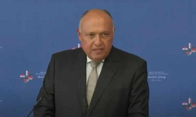 سامح شكري: مصر تطالب بوقف فوري لإطلاق النار في غزة.. وترفض أية محاولات تهدف لتصفية القضية الفلسطينية