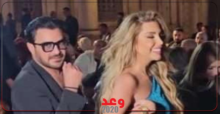 محمد رجب وخطيبته دانا حلبي