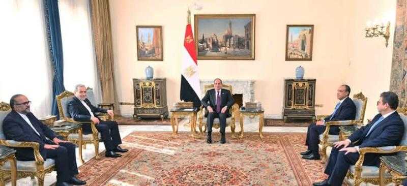عاجل.. الرئيس السيسي يستقبل وزير الخارجية الإيراني عباس عراقجي